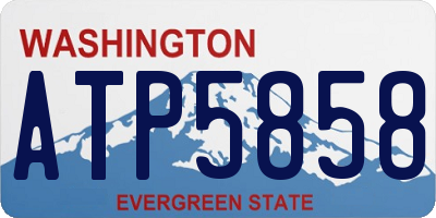 WA license plate ATP5858