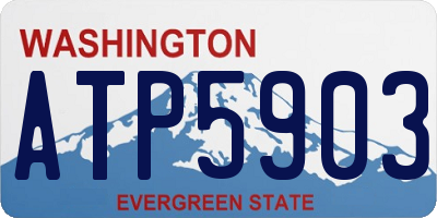 WA license plate ATP5903