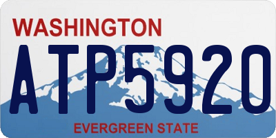WA license plate ATP5920