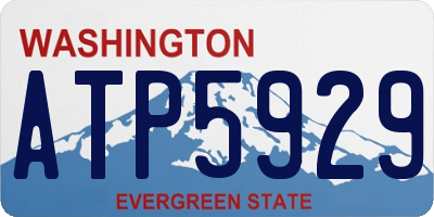 WA license plate ATP5929