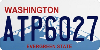 WA license plate ATP6027