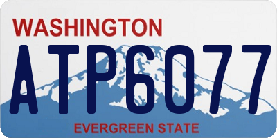 WA license plate ATP6077