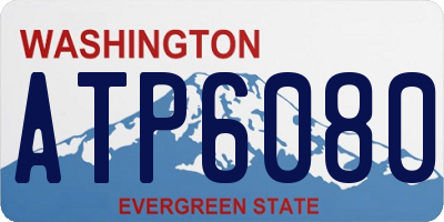 WA license plate ATP6080