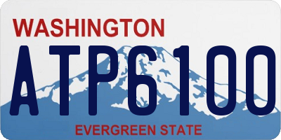 WA license plate ATP6100