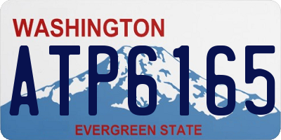 WA license plate ATP6165