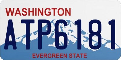 WA license plate ATP6181