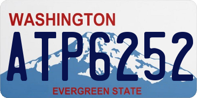 WA license plate ATP6252