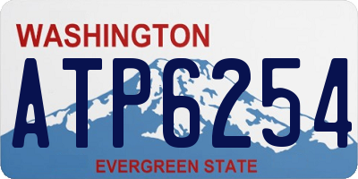 WA license plate ATP6254