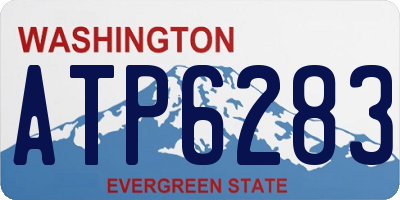 WA license plate ATP6283