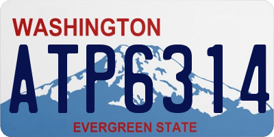 WA license plate ATP6314