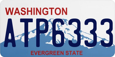 WA license plate ATP6333