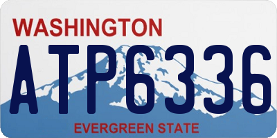 WA license plate ATP6336