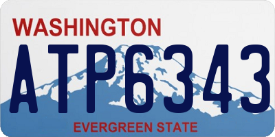 WA license plate ATP6343