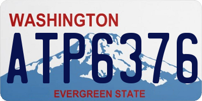 WA license plate ATP6376