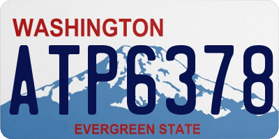 WA license plate ATP6378