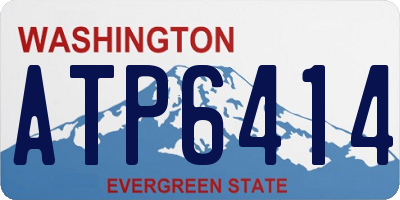 WA license plate ATP6414