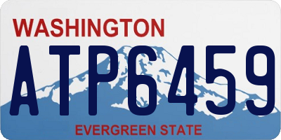 WA license plate ATP6459
