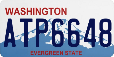 WA license plate ATP6648