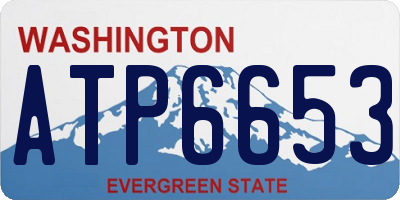 WA license plate ATP6653