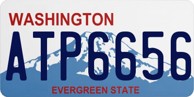 WA license plate ATP6656