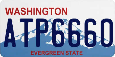 WA license plate ATP6660