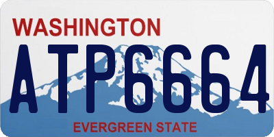 WA license plate ATP6664