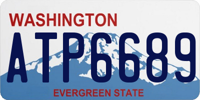 WA license plate ATP6689