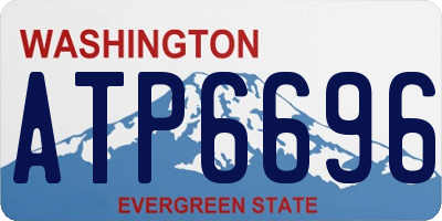 WA license plate ATP6696