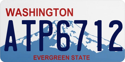 WA license plate ATP6712