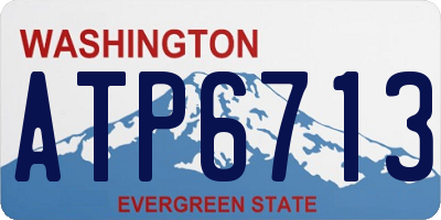 WA license plate ATP6713