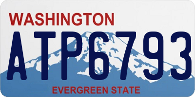 WA license plate ATP6793