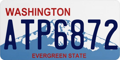 WA license plate ATP6872