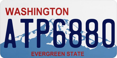 WA license plate ATP6880