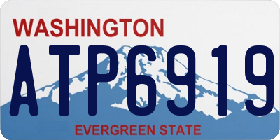 WA license plate ATP6919