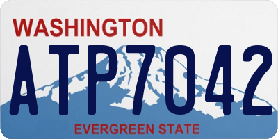 WA license plate ATP7042