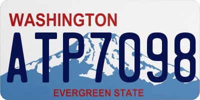 WA license plate ATP7098
