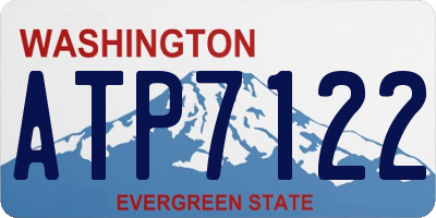 WA license plate ATP7122