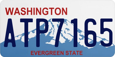 WA license plate ATP7165