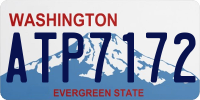 WA license plate ATP7172