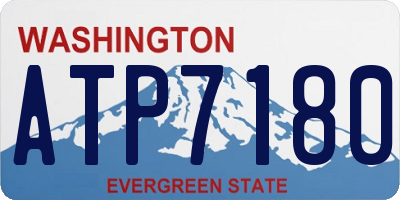 WA license plate ATP7180