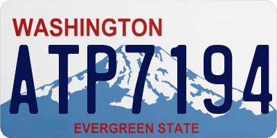 WA license plate ATP7194