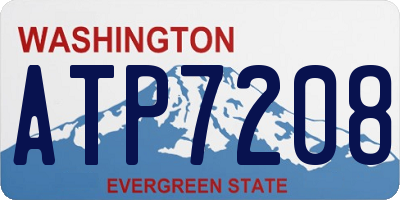 WA license plate ATP7208