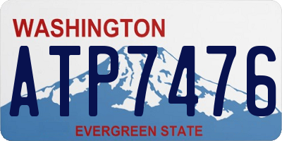 WA license plate ATP7476