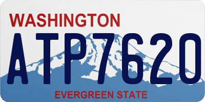 WA license plate ATP7620