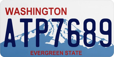 WA license plate ATP7689