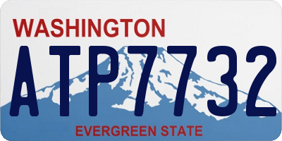 WA license plate ATP7732