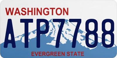 WA license plate ATP7788
