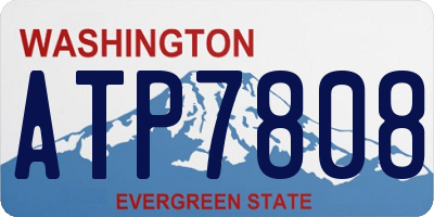 WA license plate ATP7808