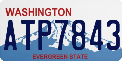 WA license plate ATP7843