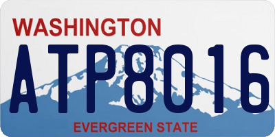 WA license plate ATP8016